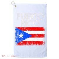 Puerto Rico Flag Pride Souvenir Retro Island Gift Golf Towel thumb 0