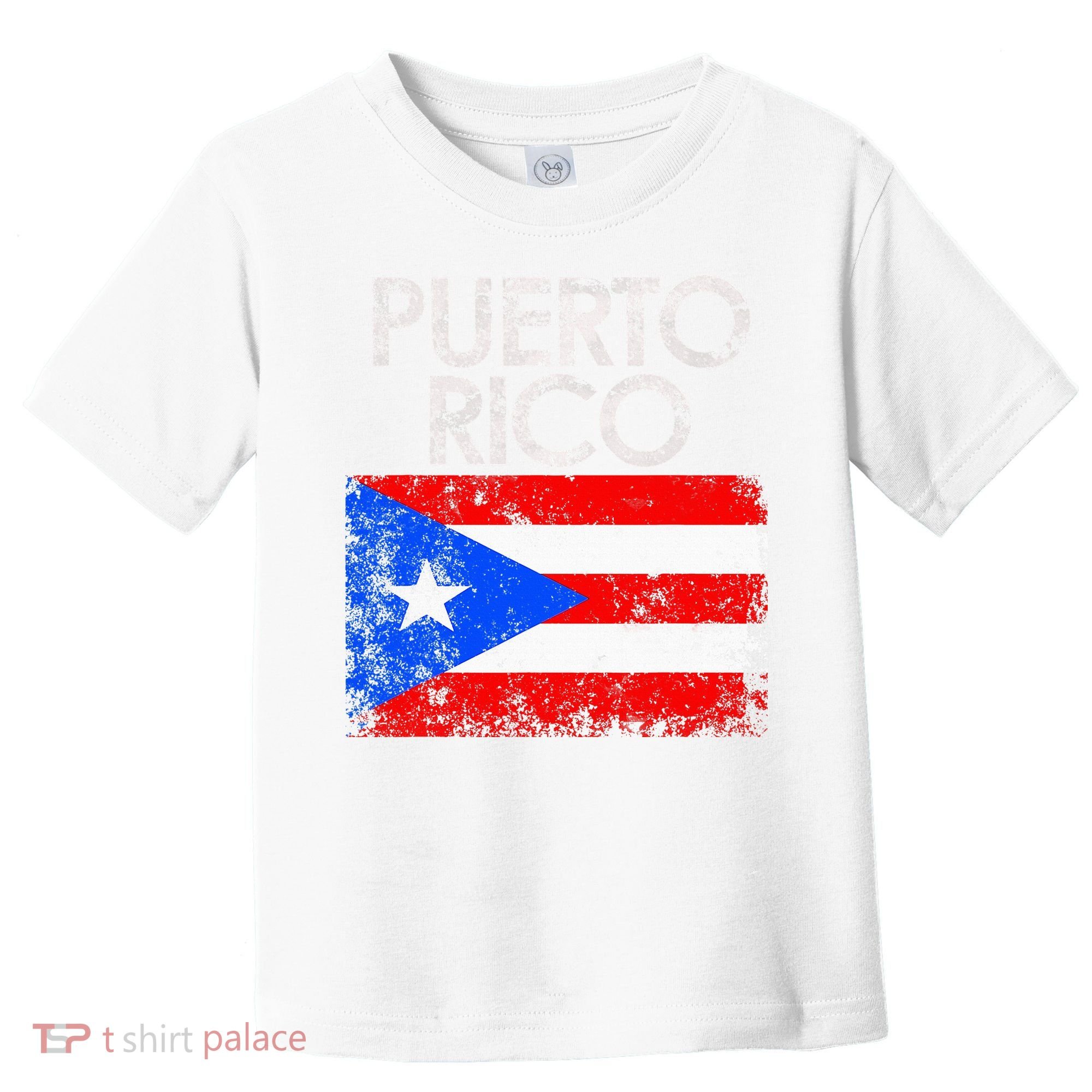 Puerto Rico Flag Pride Souvenir Retro Island Gift Toddler T-Shirt