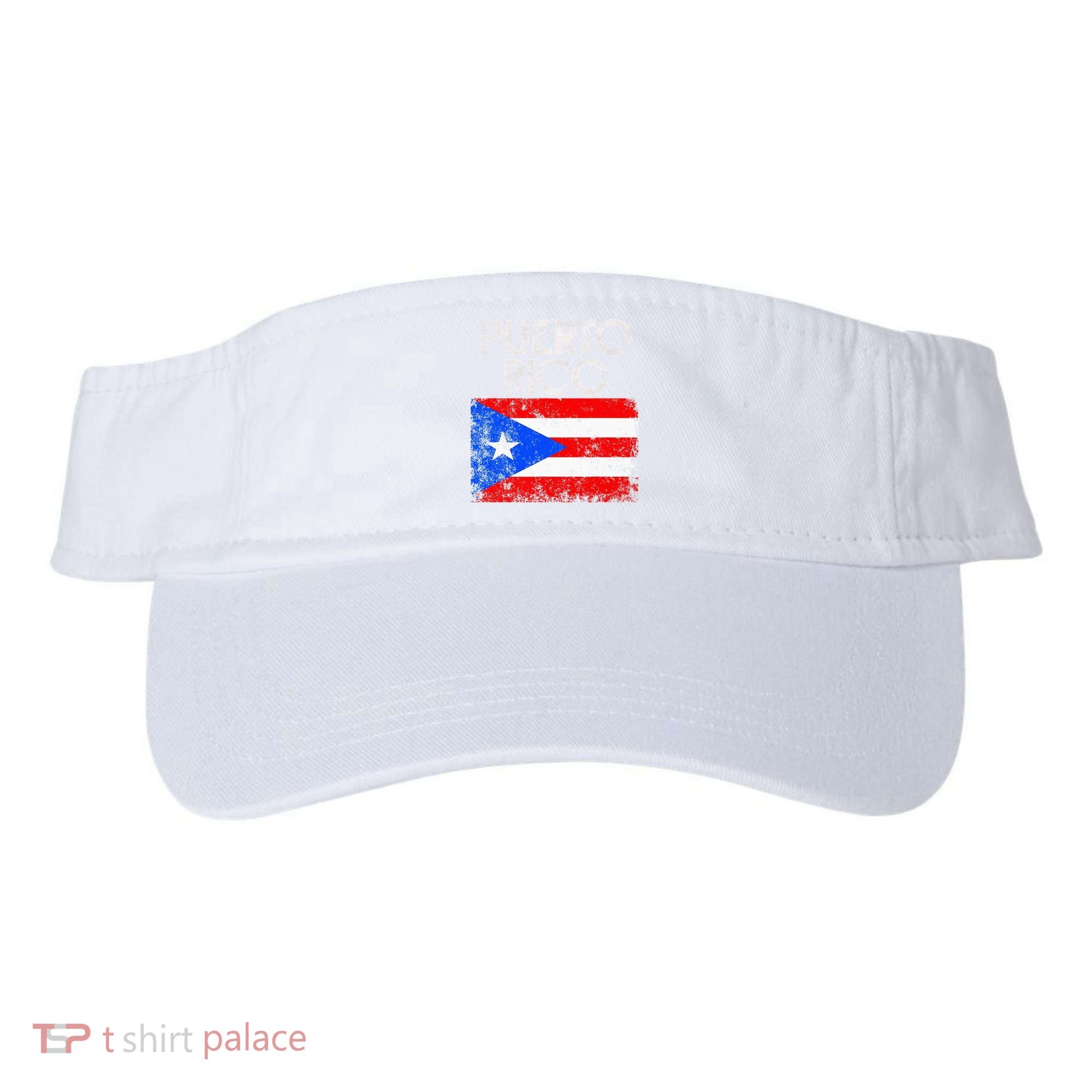 Puerto Rico Flag Pride Souvenir Retro Island Gift Visor
