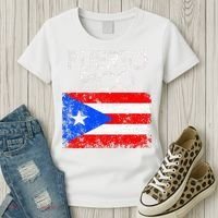 Puerto Rico Flag Pride Souvenir Retro Island Gift Women's T-Shirt thumb 3