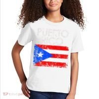Puerto Rico Flag Pride Souvenir Retro Island Gift Kids T-Shirt thumb 2