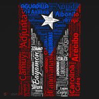 Puerto Rican Flag With Towns And Cities Of Puerto Rico Polo thumb 3