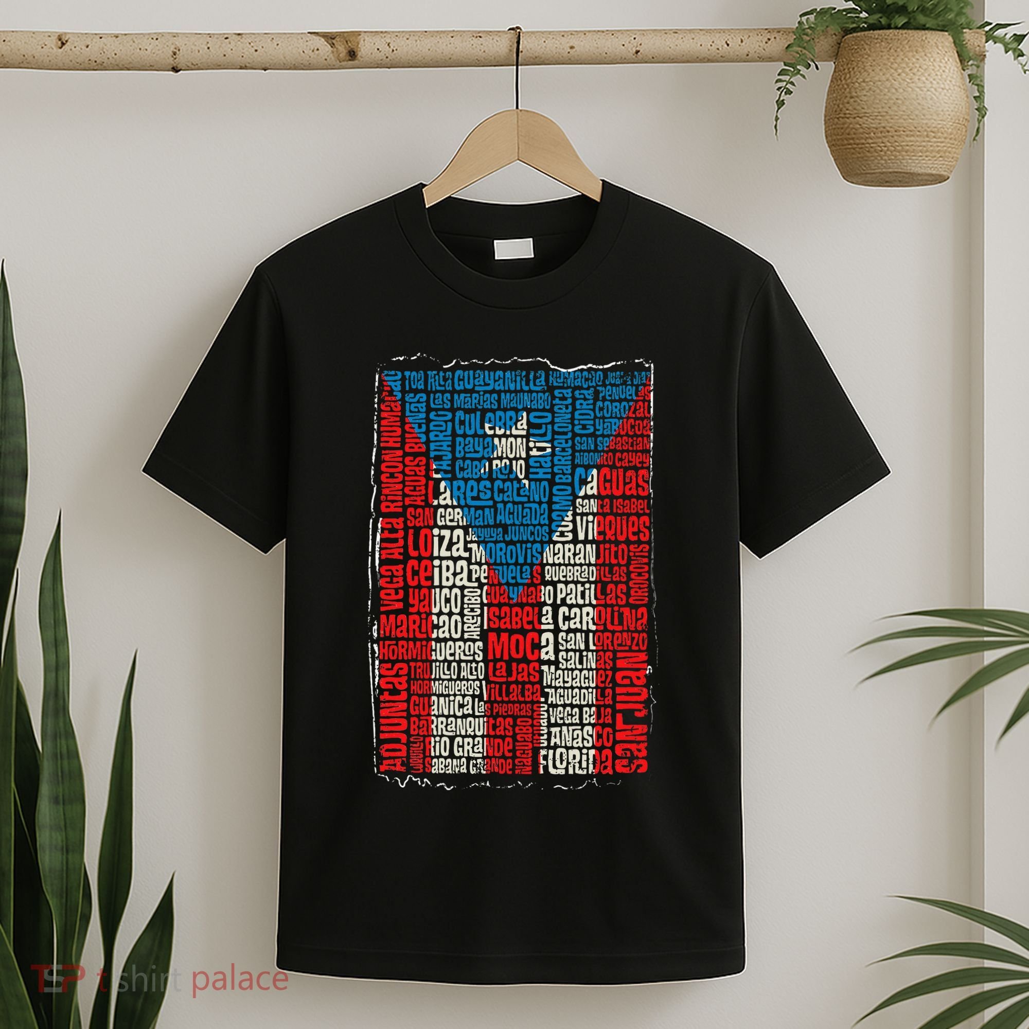 Puerto Rican Flag Puerto Rico Towns And Cities Retro Vintage T-Shirt