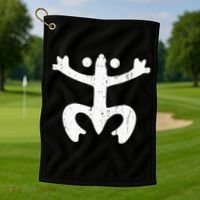 Puerto Rico Frog Puerto Rican Symbol Coqui Taino Golf Towel thumb 1