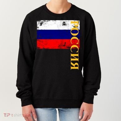 Poccnr Russia Flag Women's Sweatshirt