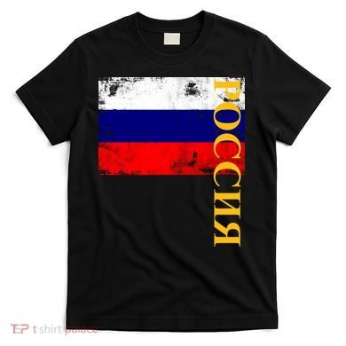 Poccnr Russia Flag T-Shirt