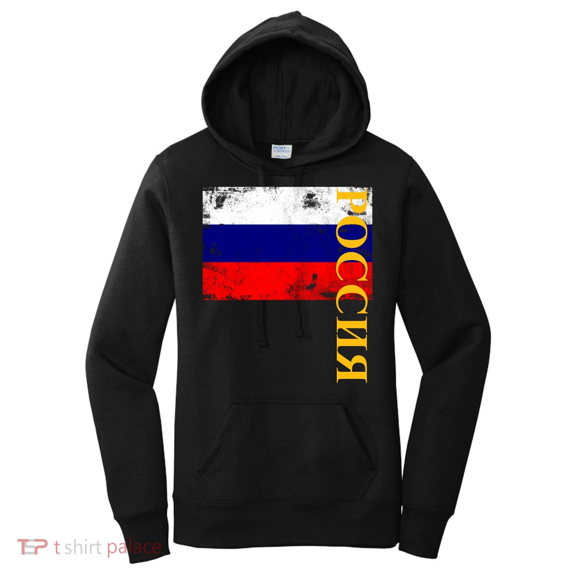 Poccnr Russia Flag Women's Hoodie