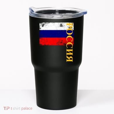 Poccnr Russia Flag Tumbler