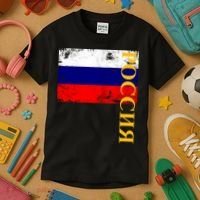 Poccnr Russia Flag Kids T-Shirt thumb 3