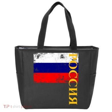 Poccnr Russia Flag Tote Bag