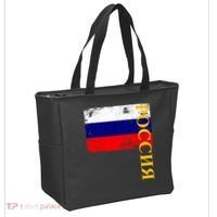 Poccnr Russia Flag Tote Bag thumb 2