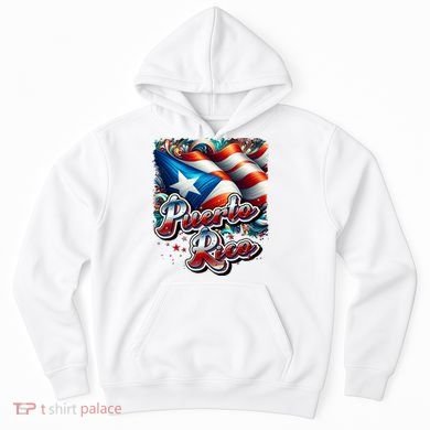 Puerto Rico Flag Colors Paisley   Hoodie