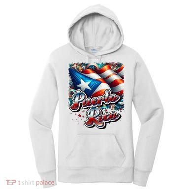 Puerto Rico Flag Colors Paisley   Women's Hoodie