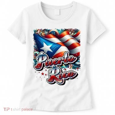 Puerto Rico Flag Colors Paisley   Women's T-Shirt