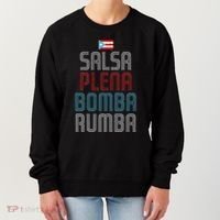 Puerto Rico Flag Music Salsa Plena Bomba Rumba Women's Sweatshirt thumb 0