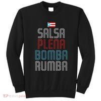Puerto Rico Flag Music Salsa Plena Bomba Rumba Sweatshirt thumb 0
