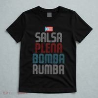 Puerto Rico Flag Music Salsa Plena Bomba Rumba T-Shirt thumb 5