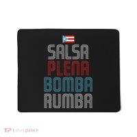 Puerto Rico Flag Music Salsa Plena Bomba Rumba Mousepad thumb 0