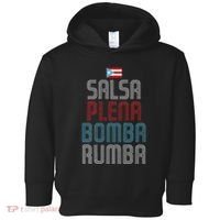 Puerto Rico Flag Music Salsa Plena Bomba Rumba Toddler Hoodie thumb 0