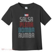 Puerto Rico Flag Music Salsa Plena Bomba Rumba Toddler T-Shirt thumb 0