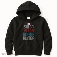 Puerto Rico Flag Music Salsa Plena Bomba Rumba Kids Hoodie thumb 0