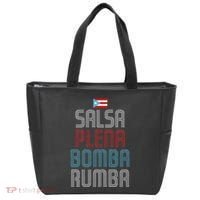 Puerto Rico Flag Music Salsa Plena Bomba Rumba Tote Bag thumb 0