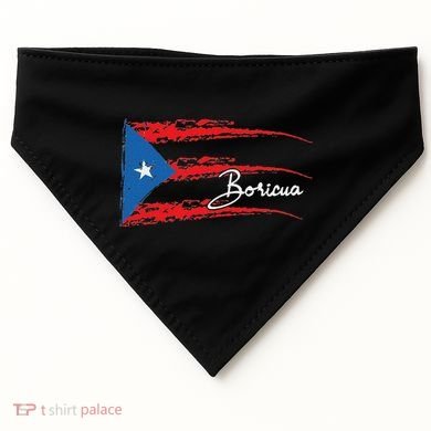 Puerto Rico Flag Boricua USA-Made Doggie Bandana