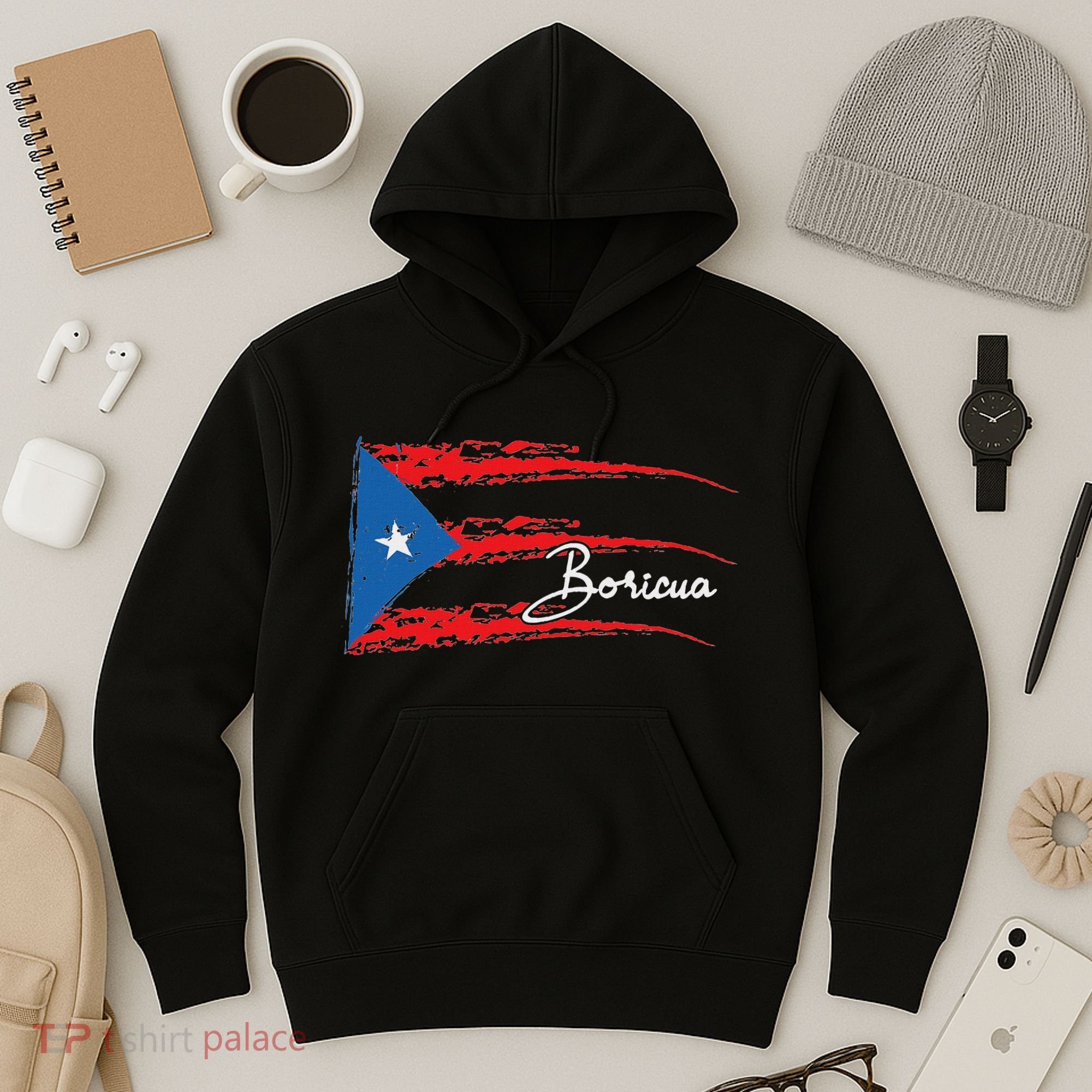 Puerto Rico Flag Boricua Hoodie