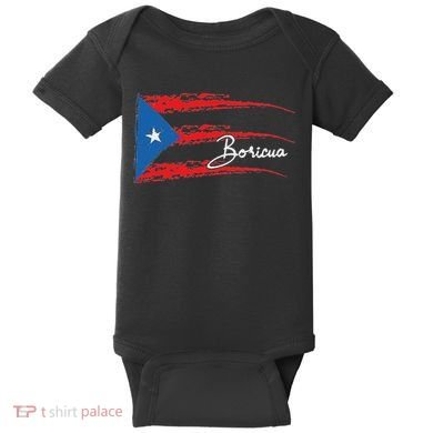 Puerto Rico Flag Boricua Baby Bodysuit