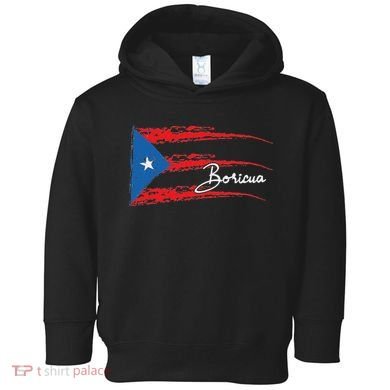 Puerto Rico Flag Boricua Toddler Hoodie