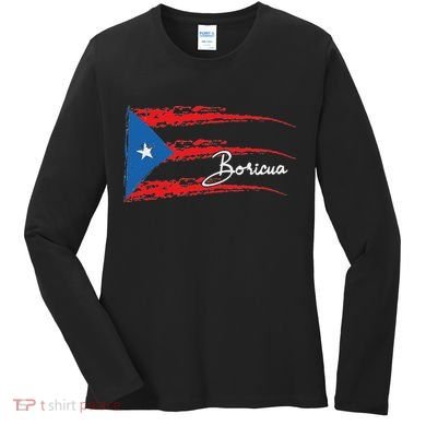 Puerto Rico Flag Boricua Women's Long Sleeve Shirt