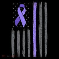 Purple Ribbon Flag Testicular Cancer Awareness Gift Coffee Mug thumb 5