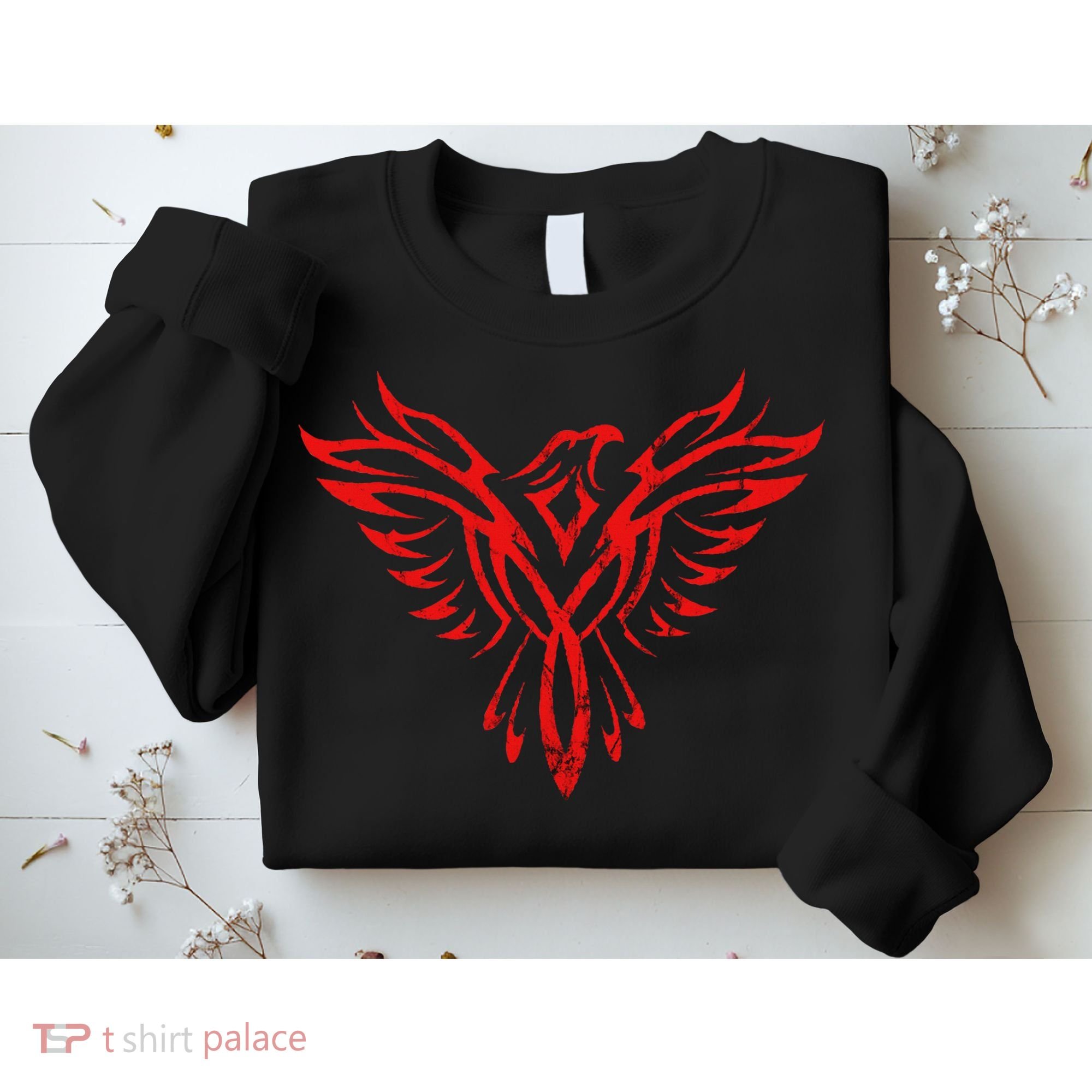 Phoenix Rising Fire Bird Reborn Ashes Rejuvenation Sweatshirt
