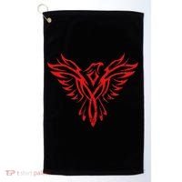 Phoenix Rising Fire Bird Reborn Ashes Rejuvenation Golf Towel thumb 0