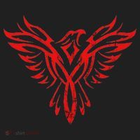 Phoenix Rising Fire Bird Reborn Ashes Rejuvenation Golf Towel thumb 3