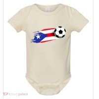 Puerto Rico Flag Jersey Puerto Rico Soccer Team Puerto Rico Baby Bodysuit thumb 0