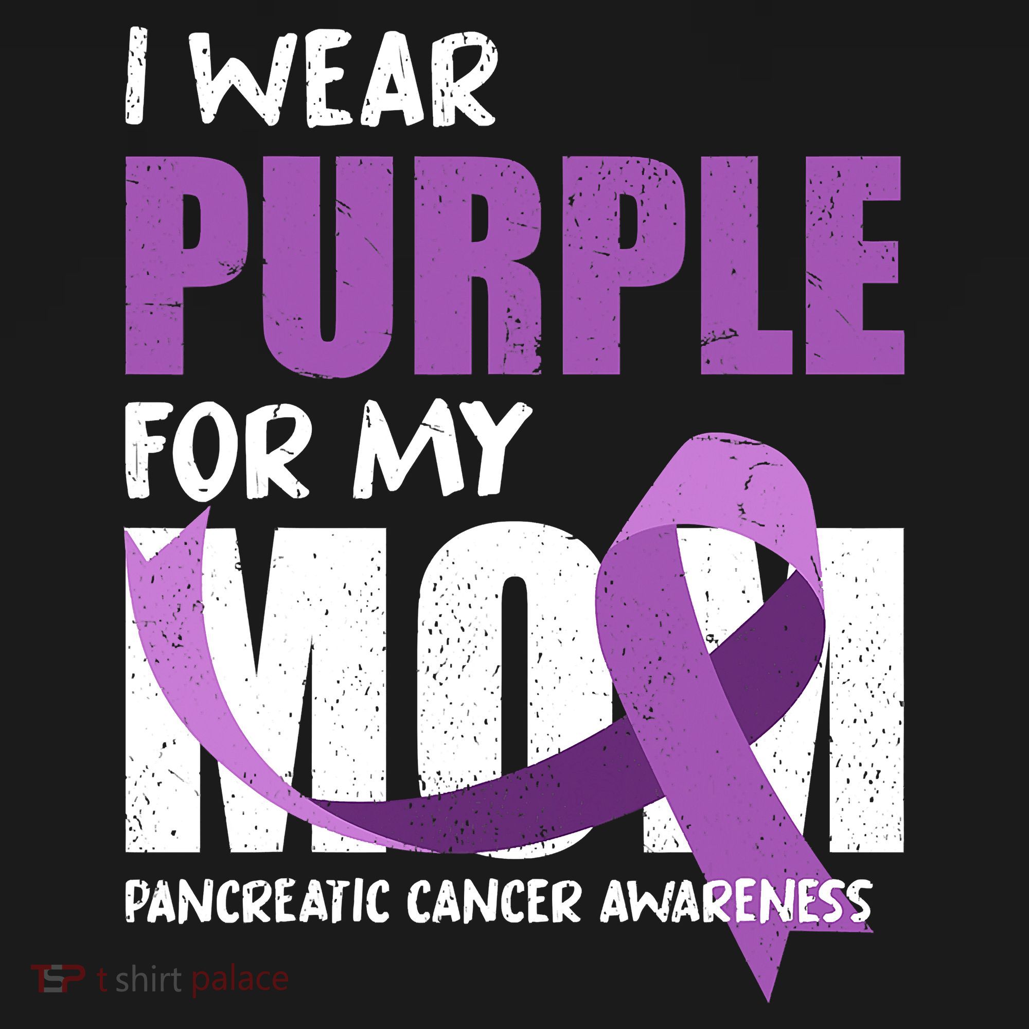 Purple Ribbon Fighter Mom Funny Pancreatic Cancer Awareness Mousepad
