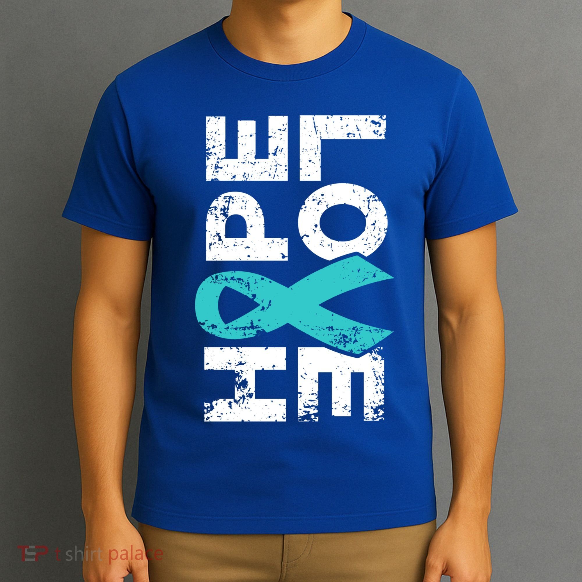 Ptsd Ribbon Great Gift Teal Ribbon Tal Health Awareness T-Shirt