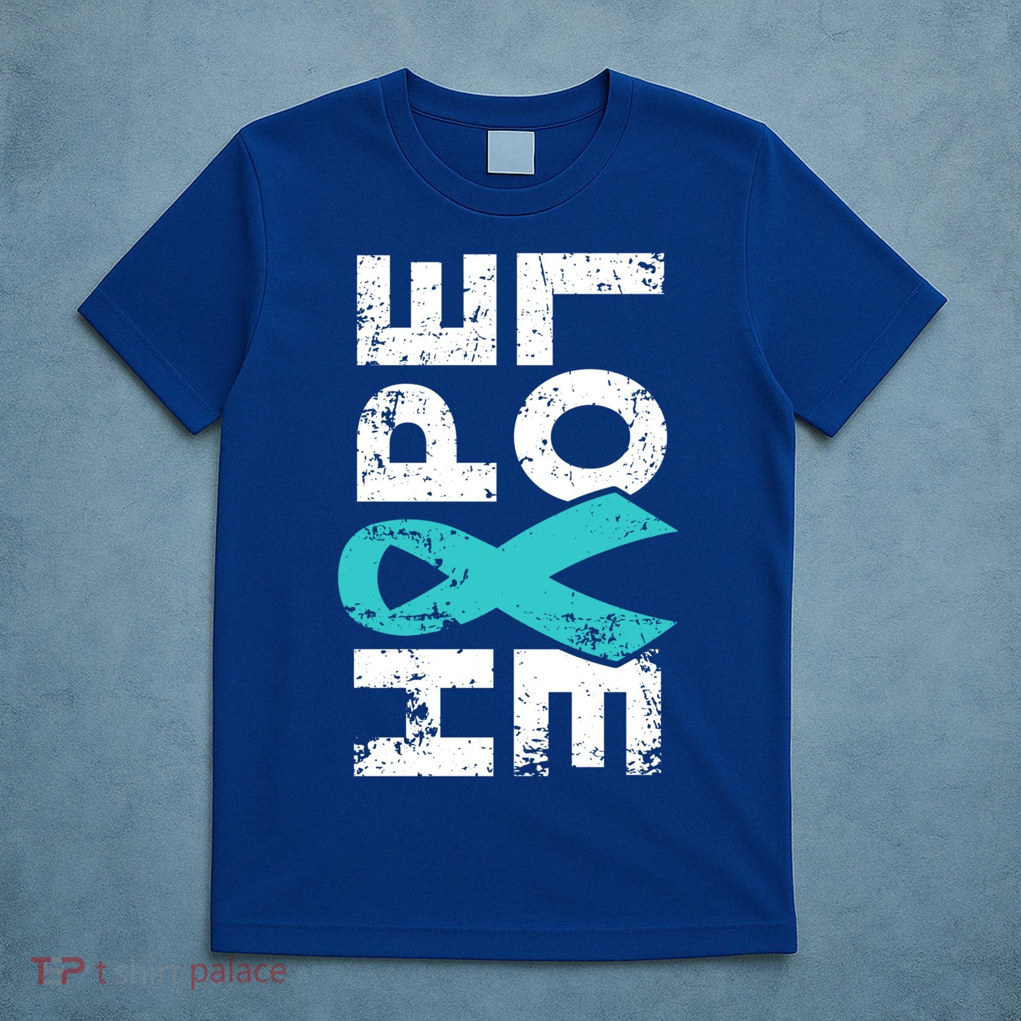 Ptsd Ribbon Great Gift Teal Ribbon Tal Health Awareness T-Shirt