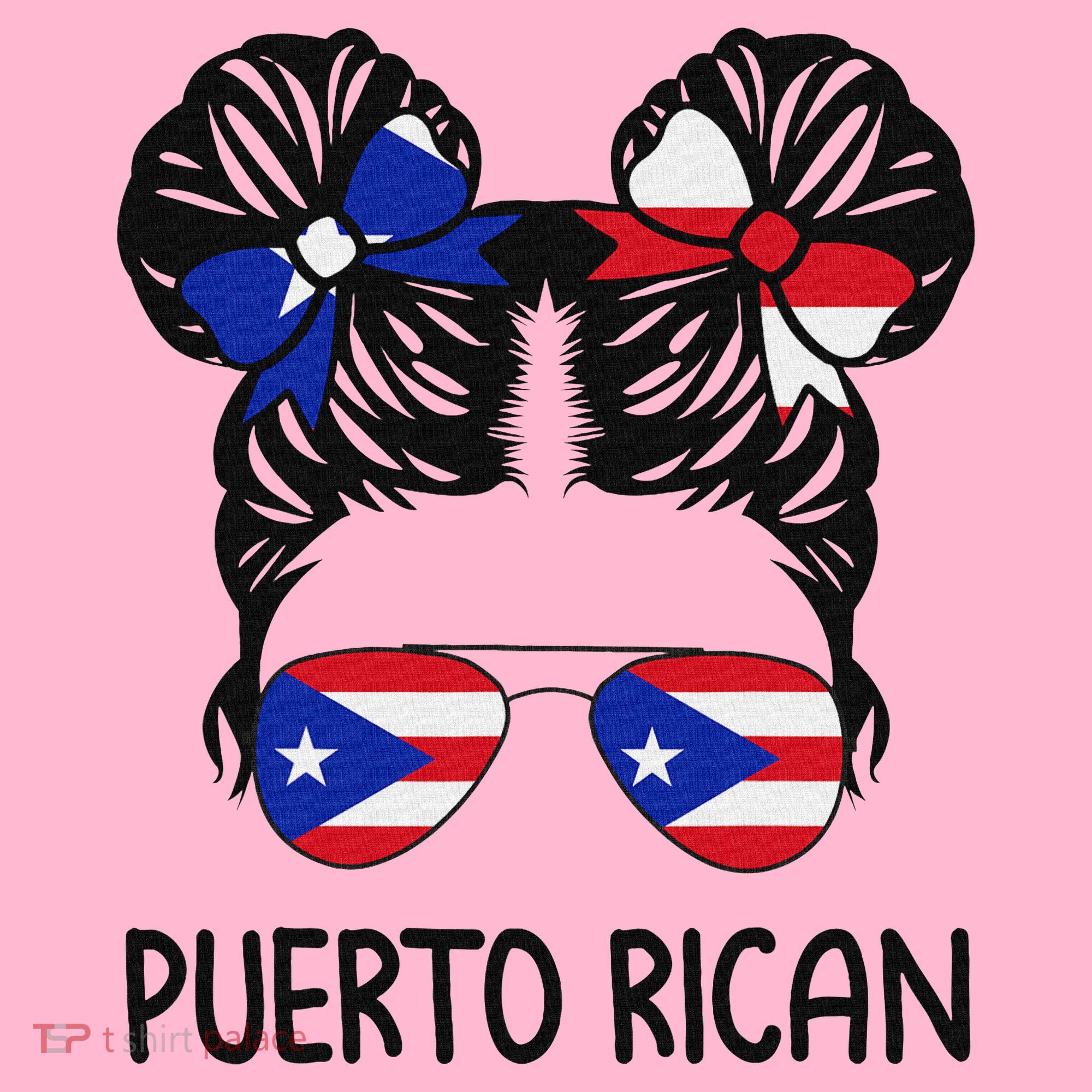 Puerto Rican Girl Messy Hair Puerto Rico Pride Coaster
