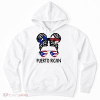 Puerto Rican Girl Messy Hair Puerto Rico Pride Hoodie thumb 0