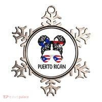 Puerto Rican Girl Messy Hair Puerto Rico Pride Ornament thumb 0