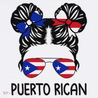 Puerto Rican Girl Messy Hair Puerto Rico Pride Women's Tank Top thumb 5