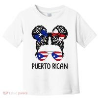 Puerto Rican Girl Messy Hair Puerto Rico Pride Toddler T-Shirt thumb 0