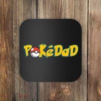 Pokedad Retro Gift For Dad Coaster thumb 0