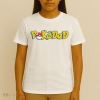 Pokedad Retro Gift For Dad T-Shirt thumb 4