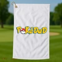 Pokedad Retro Gift For Dad Golf Towel thumb 1