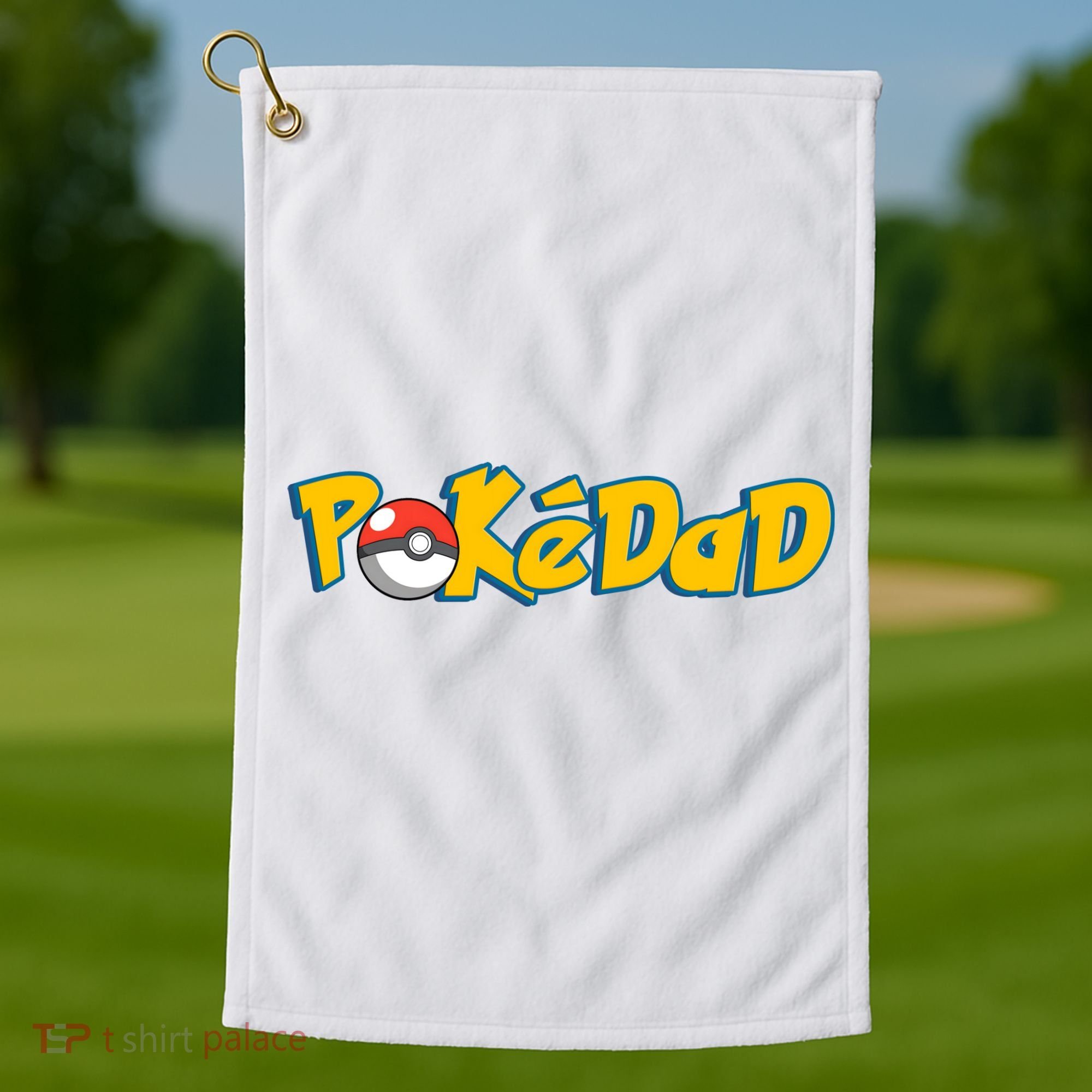 Pokedad Retro Gift For Dad Golf Towel