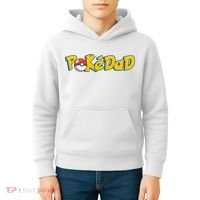 Pokedad Retro Gift For Dad Kids Hoodie thumb 4