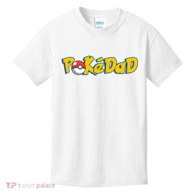 Pokedad Retro Gift For Dad Kids T-Shirt